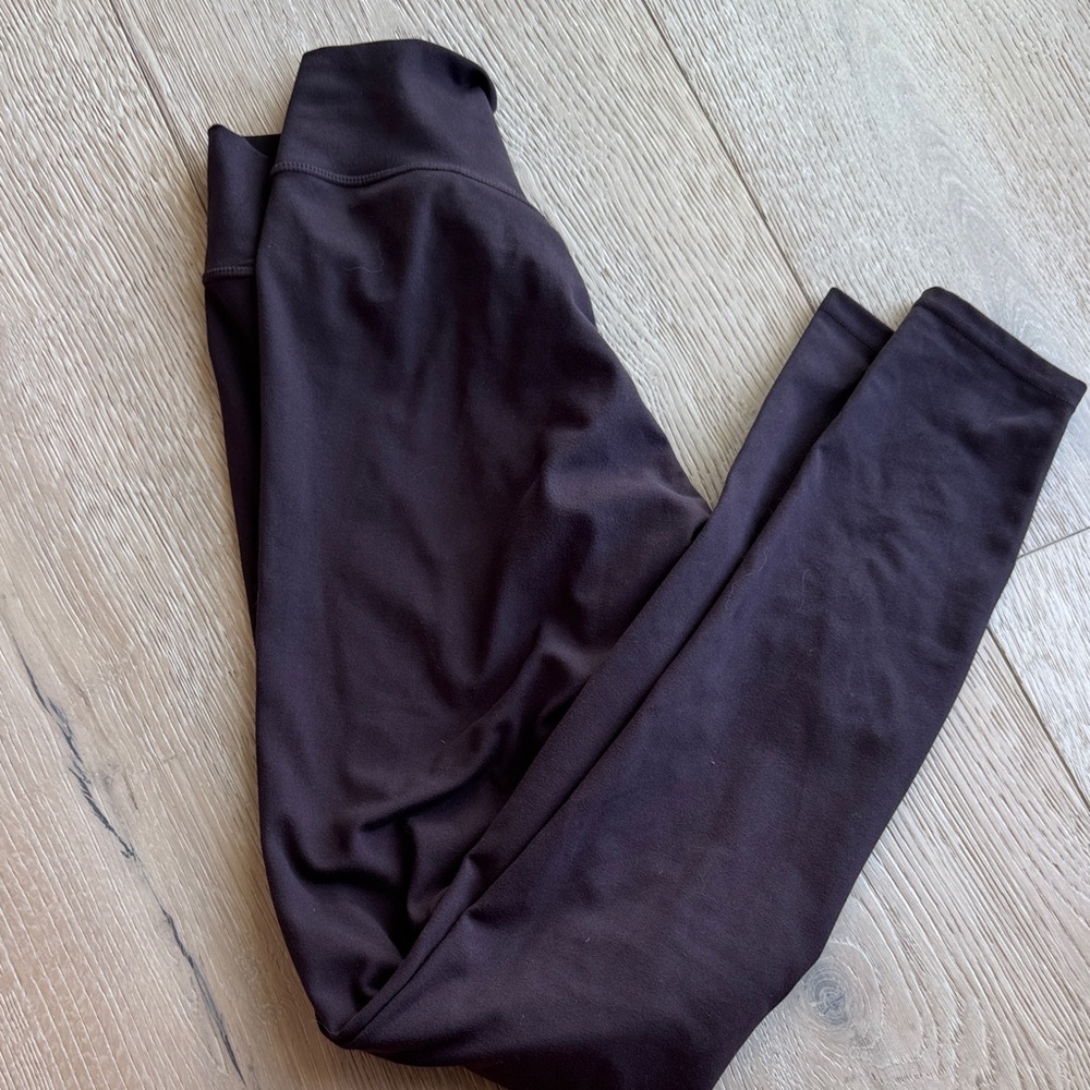 437 plum/brown leggings sz XS - Picture 2 of 3